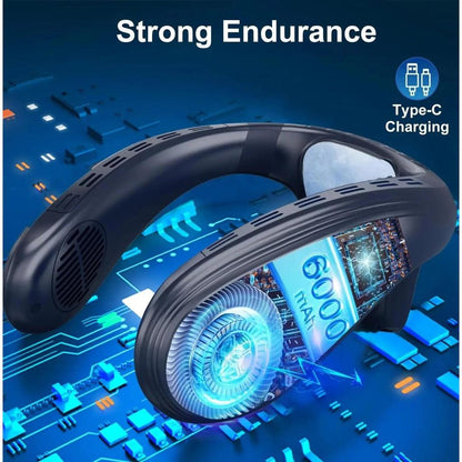 Portable Neck Air Conditioner Fan with Semiconductor Cooling by HitMyNeed
