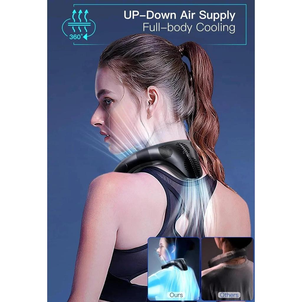 Portable Neck Air Conditioner Fan with Semiconductor Cooling by HitMyNeed
