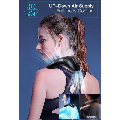 Portable Neck Air Conditioner Fan with Semiconductor Cooling by HitMyNeed