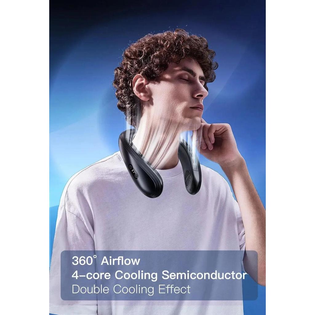 Portable Neck Air Conditioner Fan with Semiconductor Cooling by HitMyNeed