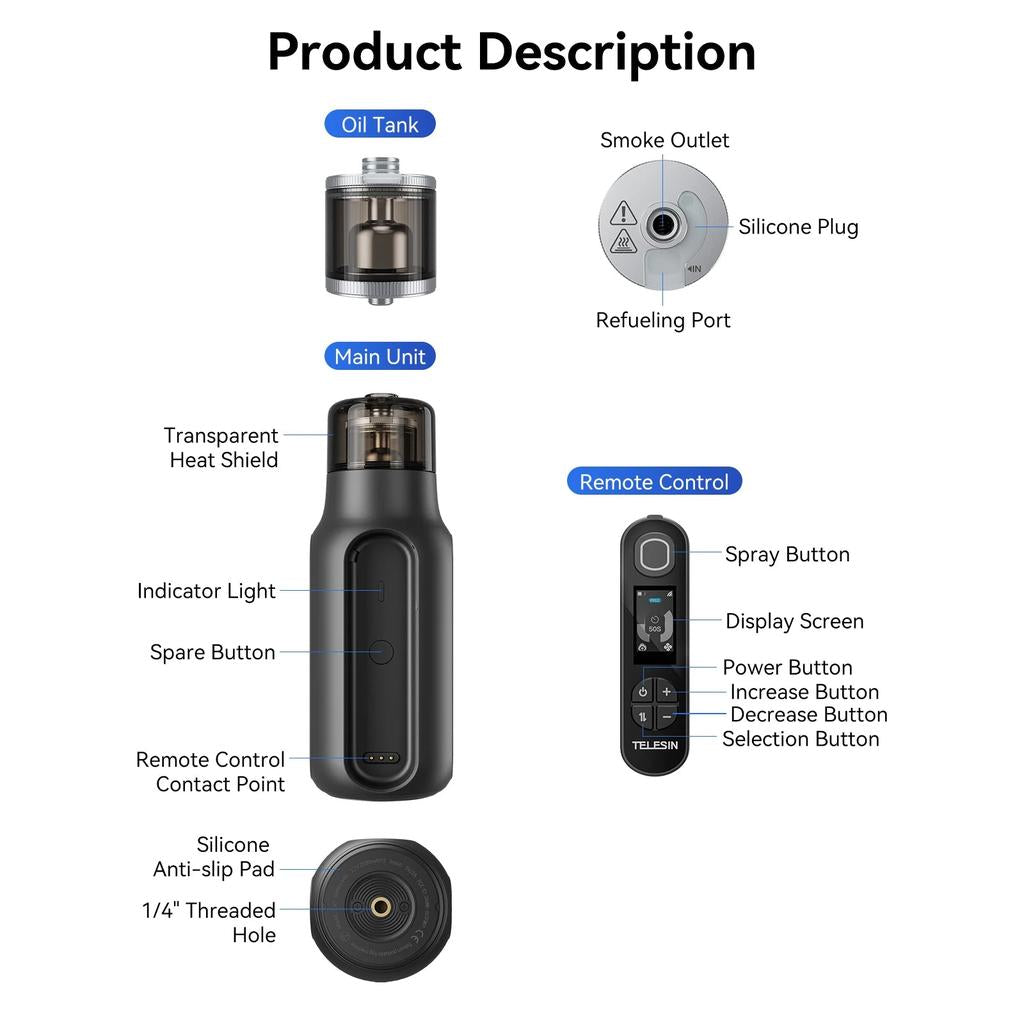 Portable Photography Smoke Machine with Remote Control by HitMyNeed