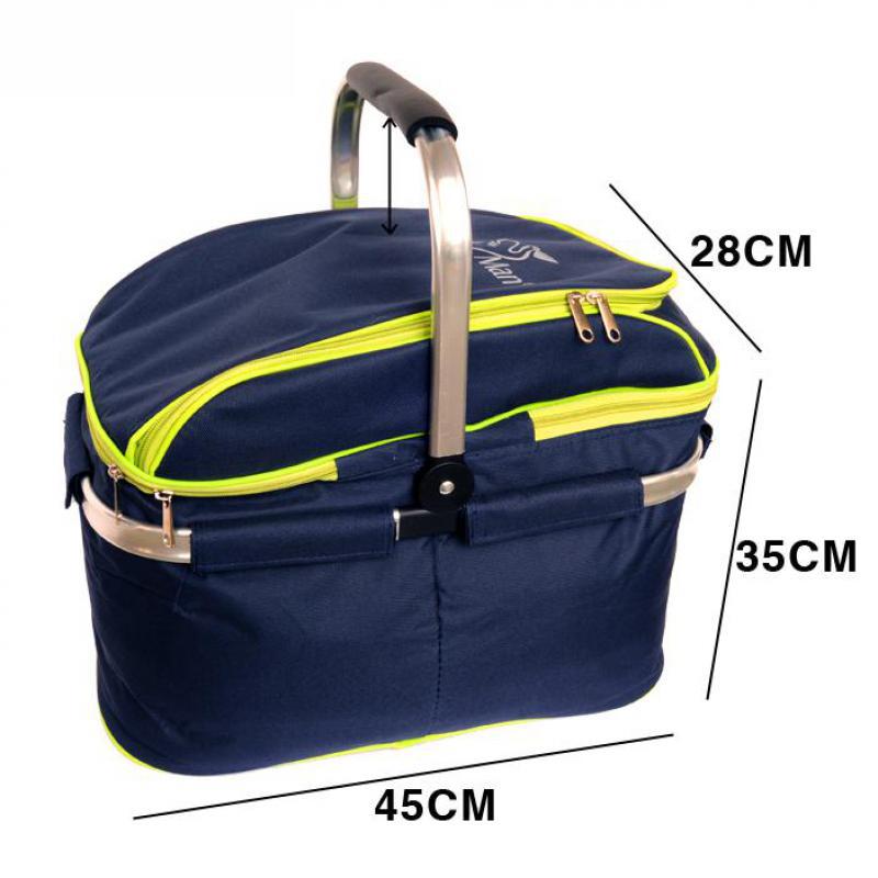 Portable Picnic Basket Set with Organised Storage by HitMyNeed