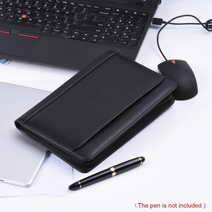 Portable PU Leather Zippered Portfolio Notebook by HitMyNeed
