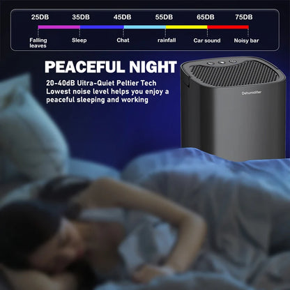 Portable Quiet Air Dehumidifier for Home & Office by HitMyNeed