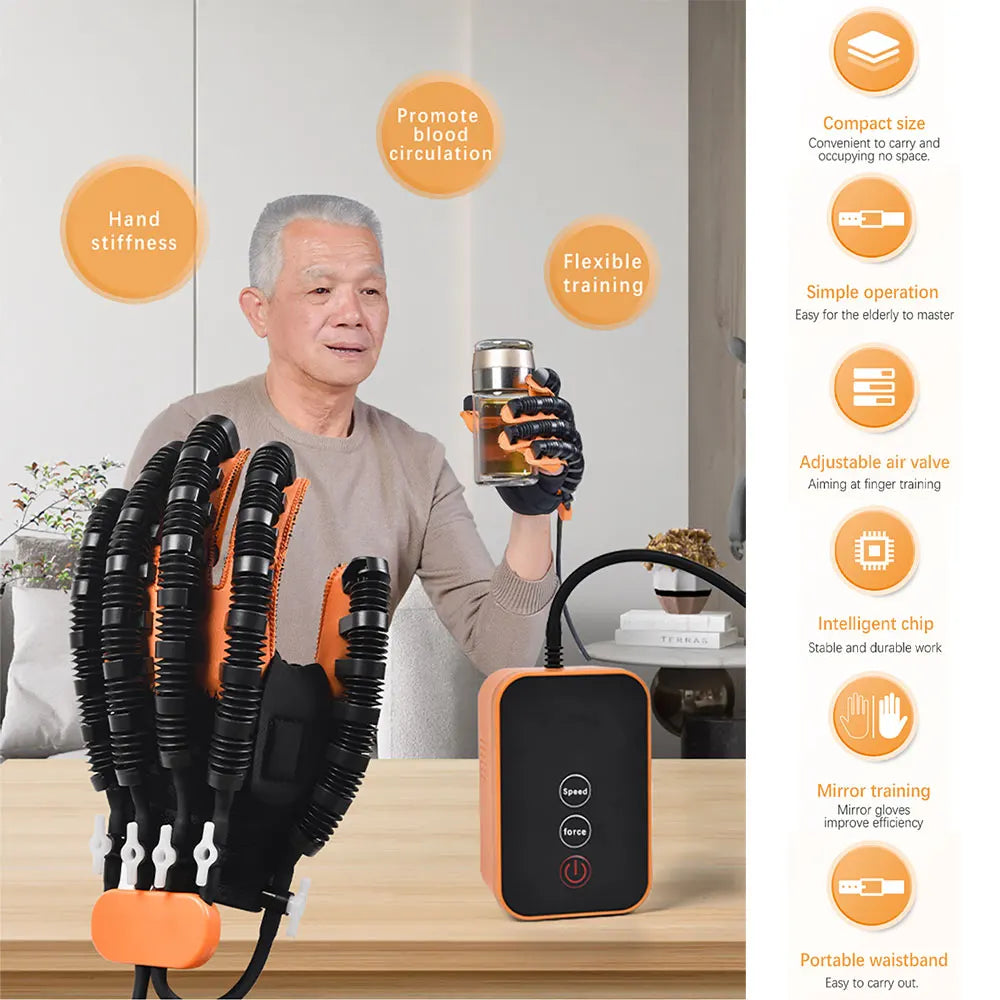 Portable Robotic Rehabilitation Gloves for Hand Therapy by HitMyNeed