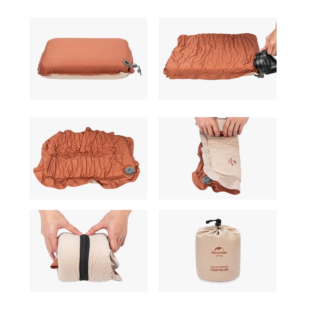 Portable Self-Inflating Camping Pillow by HitMyNeed
