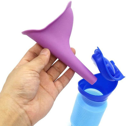 Portable Shrinkable Travel Urinal with Funnel by HitMyNeed