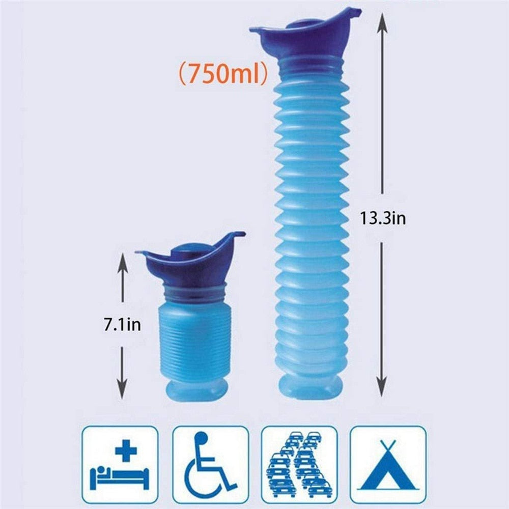 Portable Shrinkable Travel Urinal with Funnel by HitMyNeed