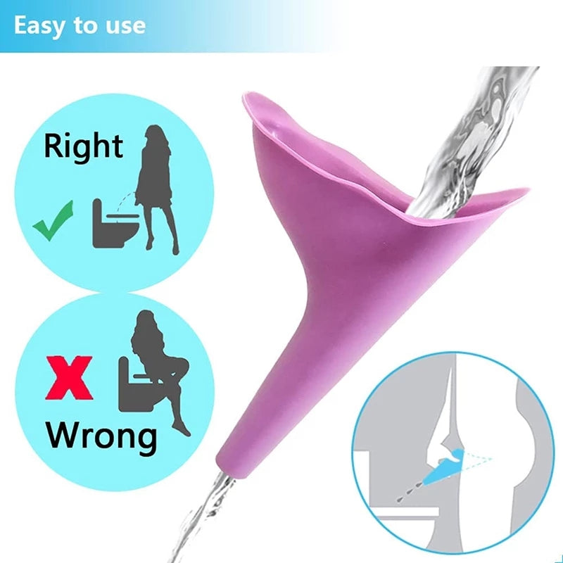 Portable Silicone Female Urination Device by HitMyNeed