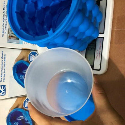 Portable Silicone Ice Bucket and Cube Container by HitMyNeed