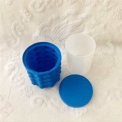 Portable Silicone Ice Bucket and Cube Container by HitMyNeed