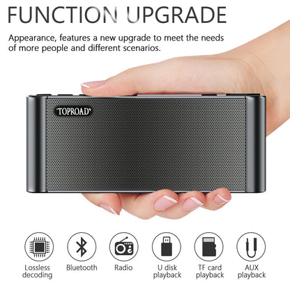 Portable Slim Wireless Bluetooth Speaker with FM by HitMyNeed