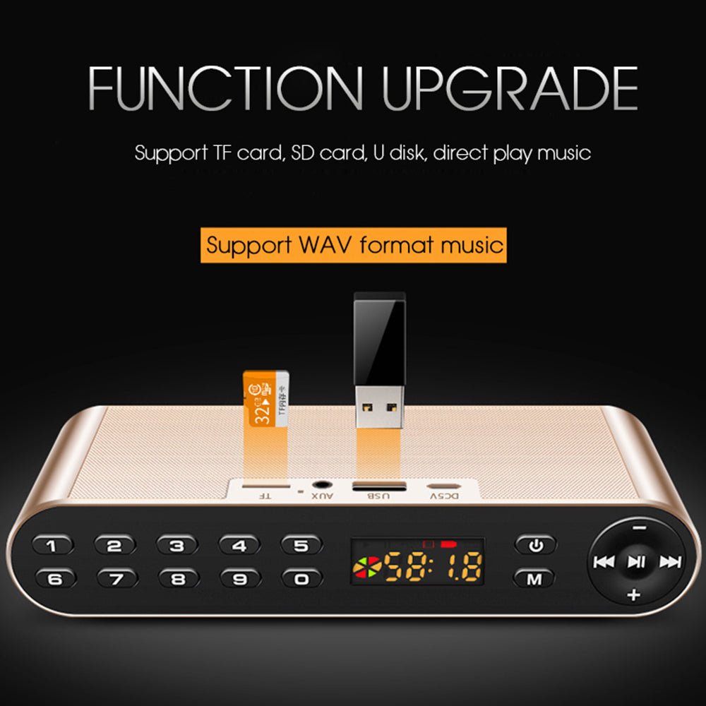 Portable Slim Wireless Bluetooth Speaker with FM by HitMyNeed