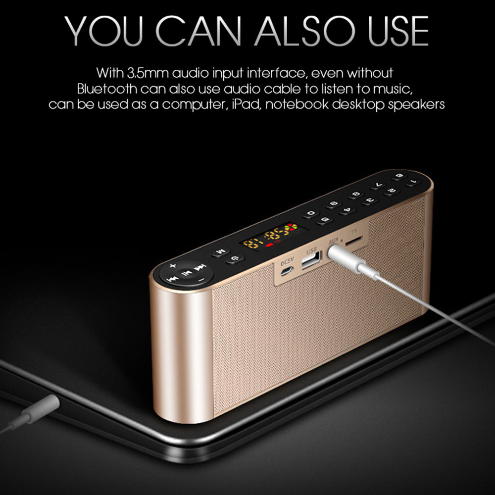 Portable Slim Wireless Bluetooth Speaker with FM by HitMyNeed
