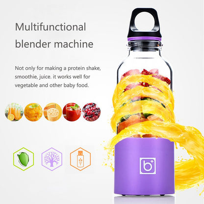 Portable Smoothie Blender Electric Juicer 550ml by HitMyNeed