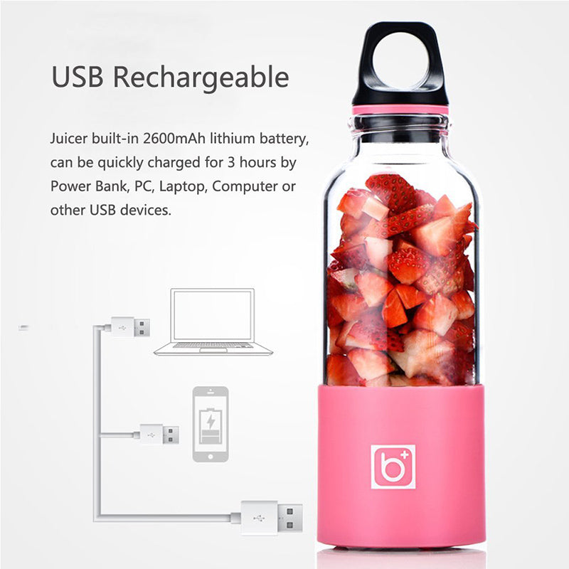 Portable Smoothie Blender Electric Juicer 550ml by HitMyNeed