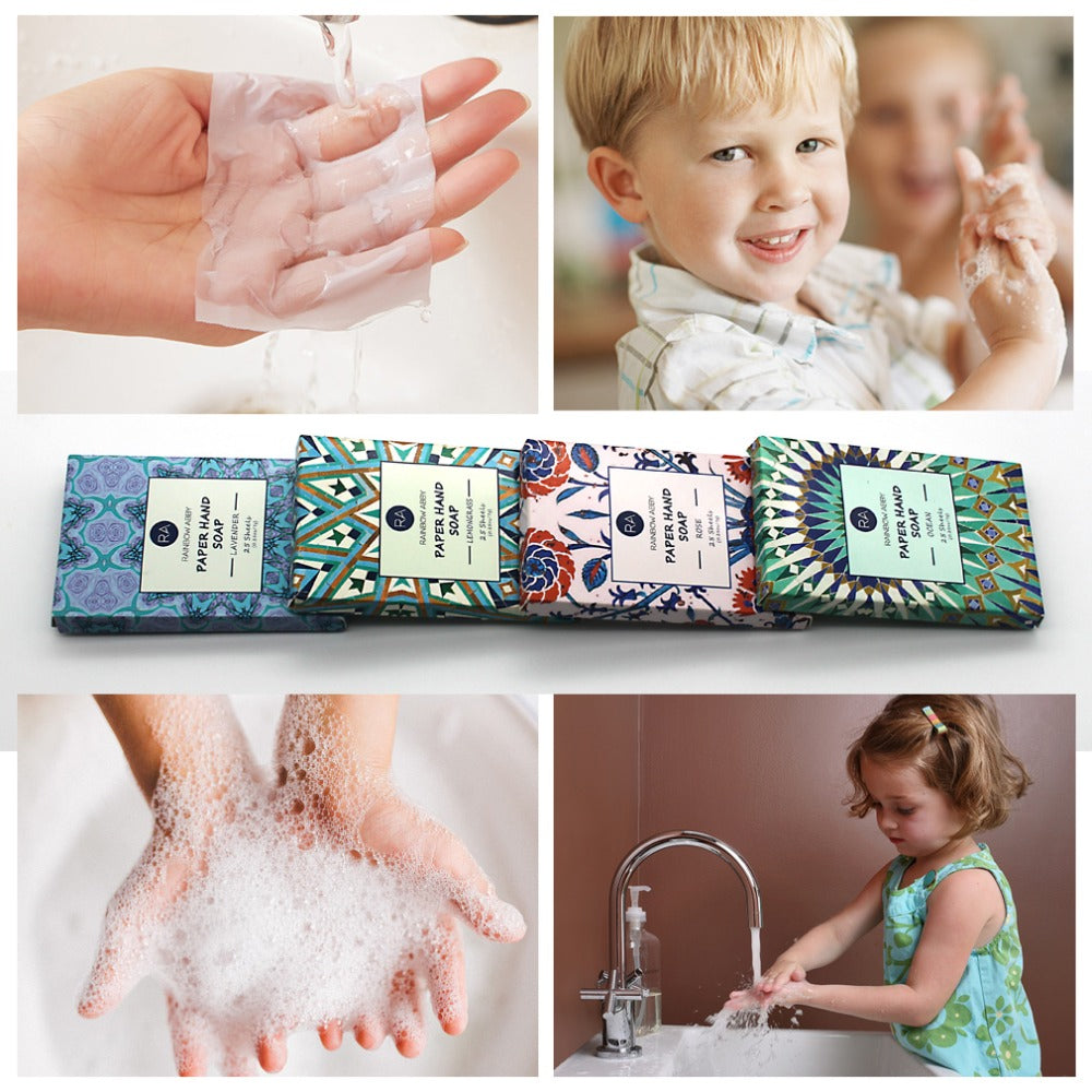 Portable Soap Sheets Travel Hand-Washing Paper 25pcs by HitMyNeed