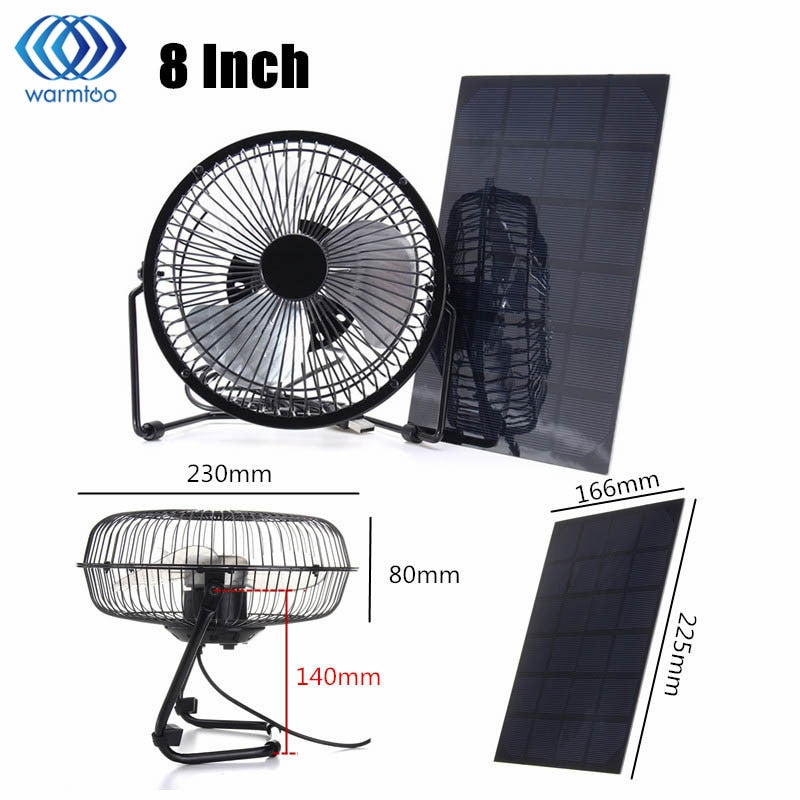 Portable Solar Powered USB Fan with Stand 5W by HitMyNeed
