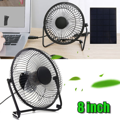 Portable Solar Powered USB Fan with Stand 5W by HitMyNeed