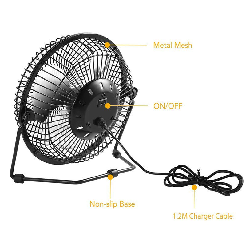 Portable Solar Powered USB Fan with Stand 5W by HitMyNeed