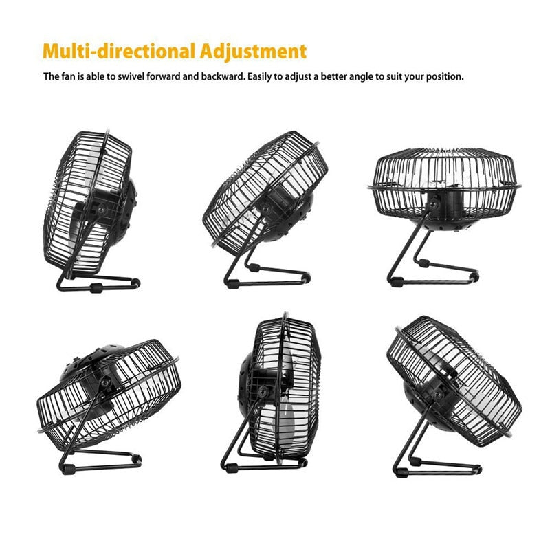 Portable Solar Powered USB Fan with Stand 5W by HitMyNeed