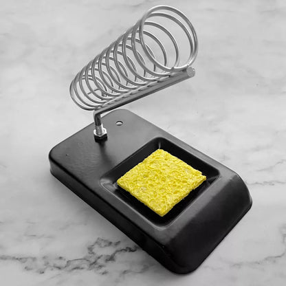 Portable Soldering Iron Stand with Cleaning Sponge by HitMyNeed