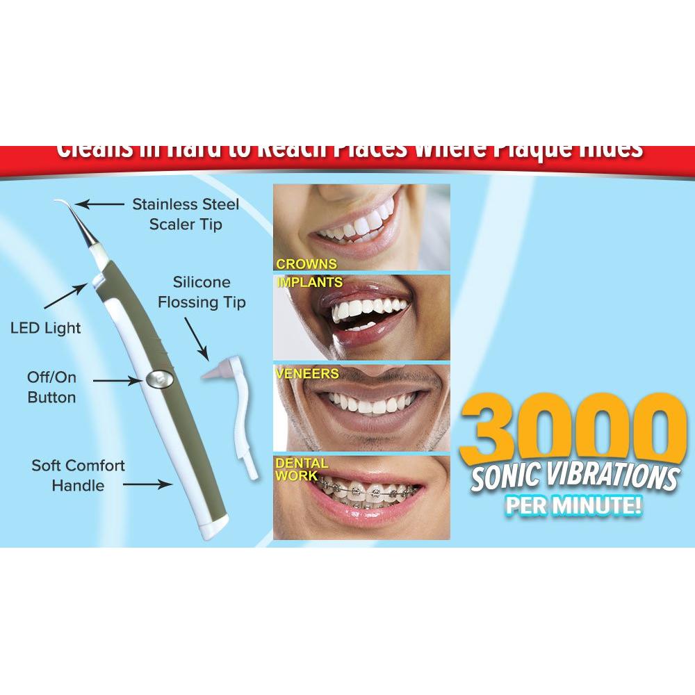 Portable Sonic Teeth Cleaner & Whitener by HitMyNeed