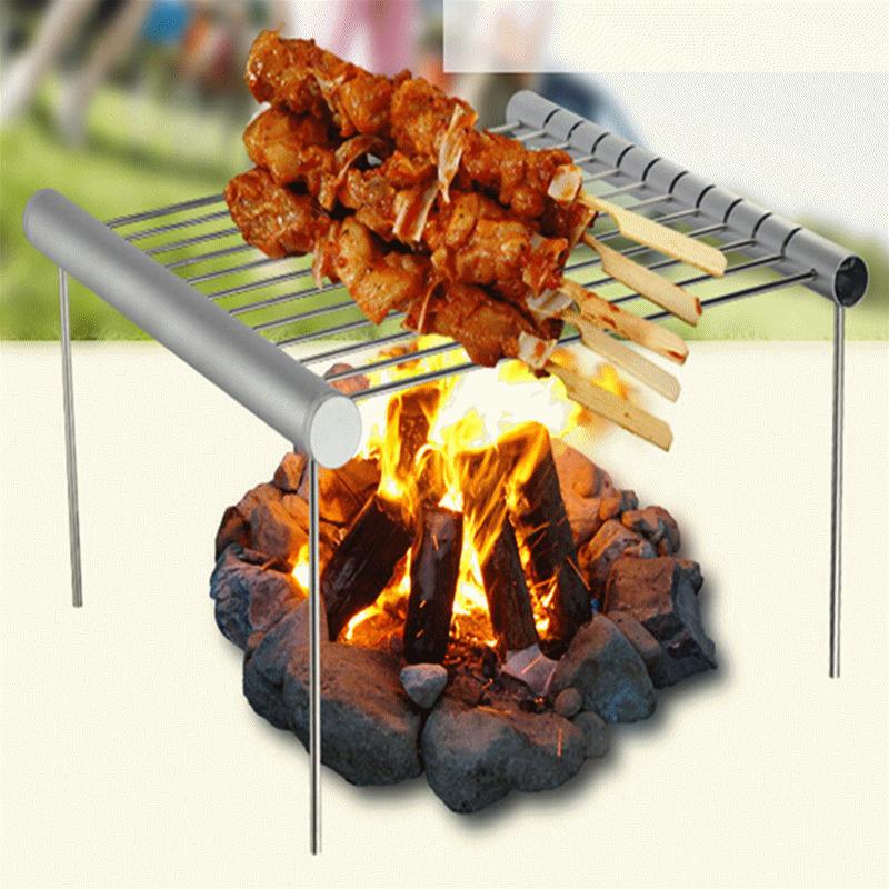 Portable Stainless Steel BBQ Grill by HitMyNeed