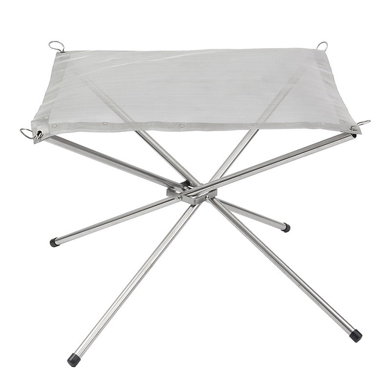 Portable Stainless Steel Camping Fire Pit Stand by HitMyNeed