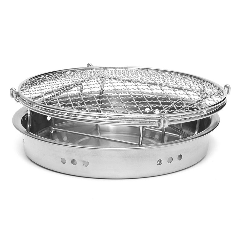 Portable Stainless Steel Charcoal Grill 30cm by HitMyNeed