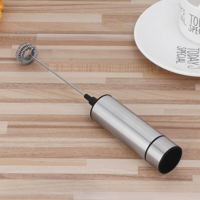 Portable Stainless Steel Double Whisk Milk Frother by HitMyNeed
