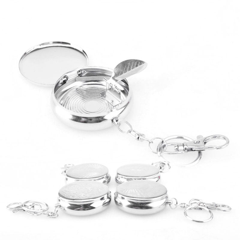 Portable Stainless Steel Keychain Ashtray by HitMyNeed