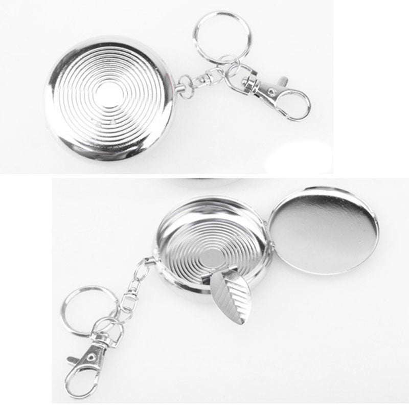 Portable Stainless Steel Keychain Ashtray by HitMyNeed