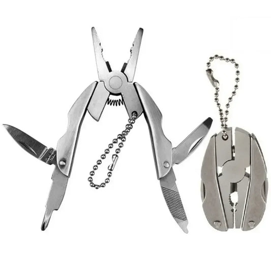 Portable Stainless Steel Multi-Tool Keychain Pliers by HitMyNeed