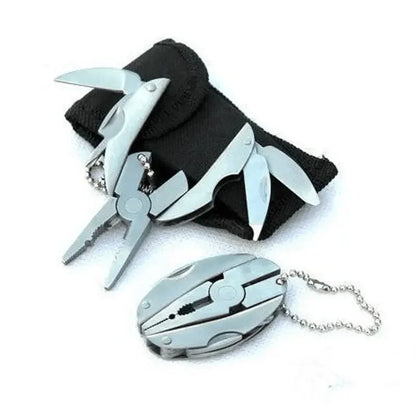 Portable Stainless Steel Multi-Tool Keychain Pliers by HitMyNeed
