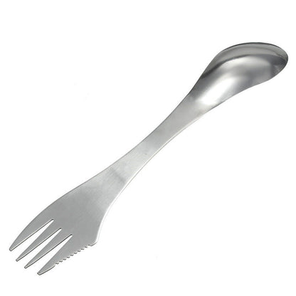 Portable Stainless Steel Spork Camping Cutlery by HitMyNeed