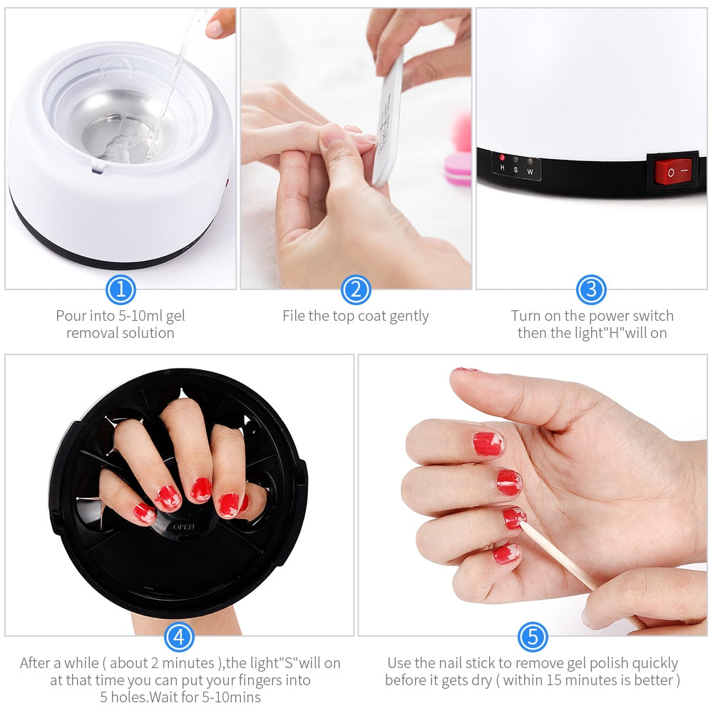 Portable Steam Gel Nail Polish Remover Machine by HitMyNeed