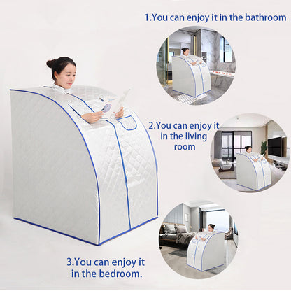 Portable Steam Sauna with Remote Control, 2L Tank by HitMyNeed