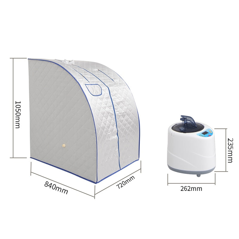 Portable Steam Sauna with Remote Control, 2L Tank by HitMyNeed