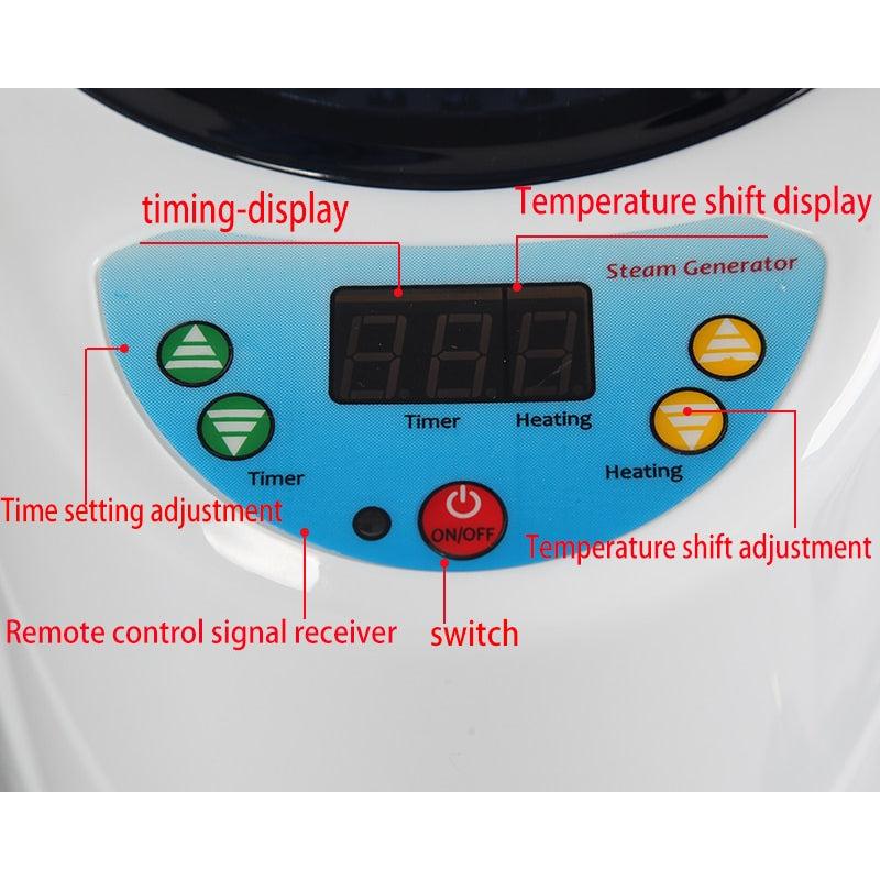 Portable Steam Sauna with Remote Control, 2L Tank by HitMyNeed