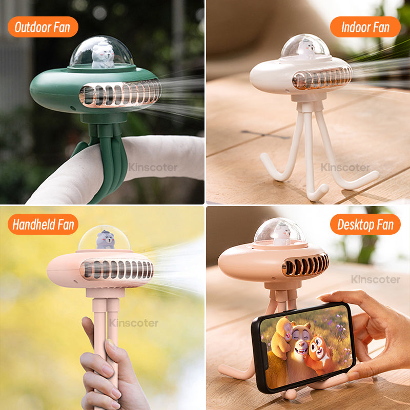 Portable Stroller Fan with Flexible Tripod, 4 Speeds by HitMyNeed