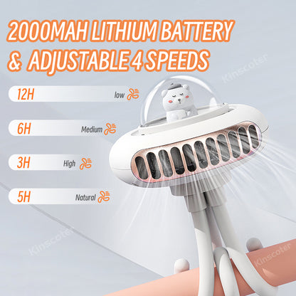 Portable Stroller Fan with Flexible Tripod, 4 Speeds by HitMyNeed