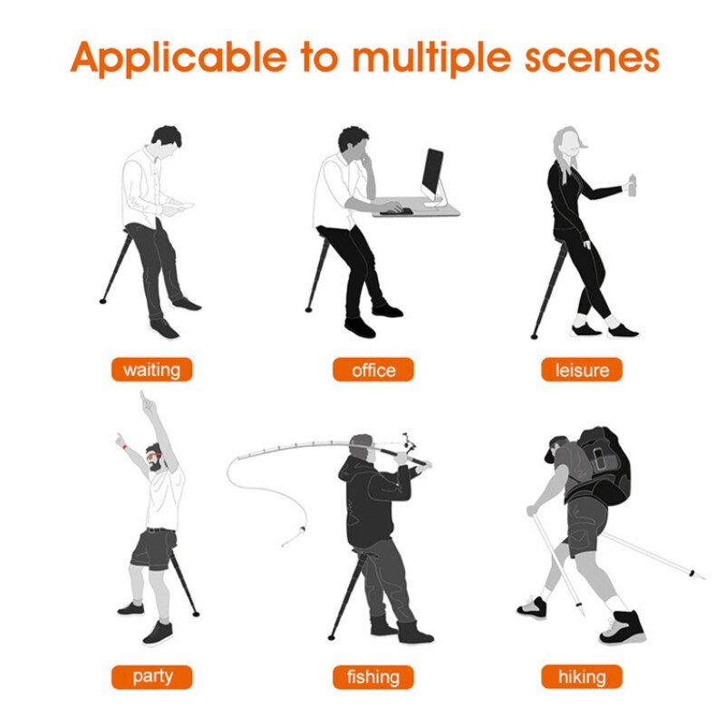 Portable Telescopic One-Leg Stool by HitMyNeed