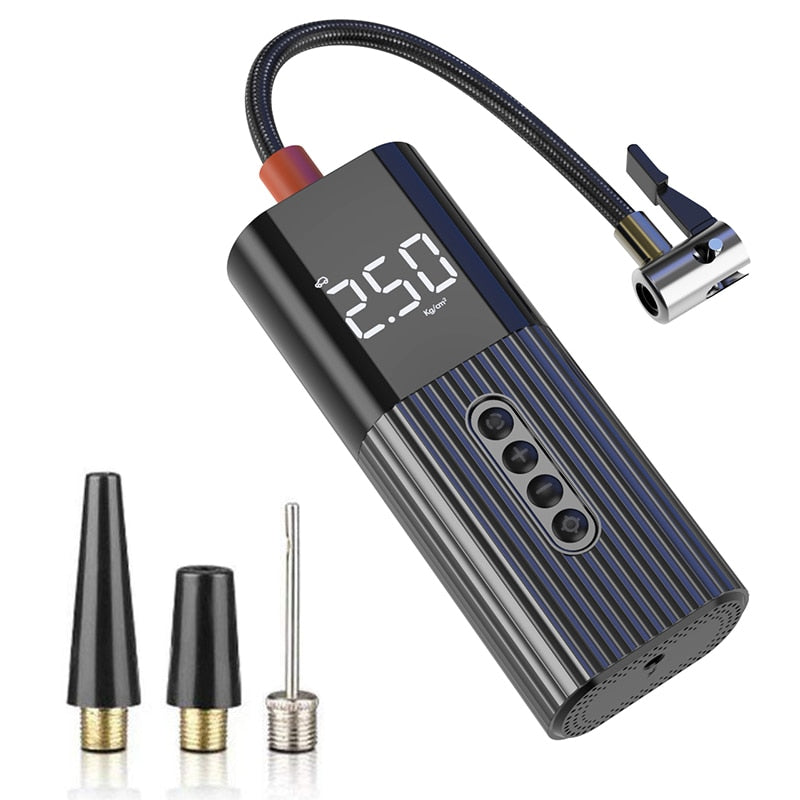 Portable Tire Pump Air Compressor with LCD Display by HitMyNeed