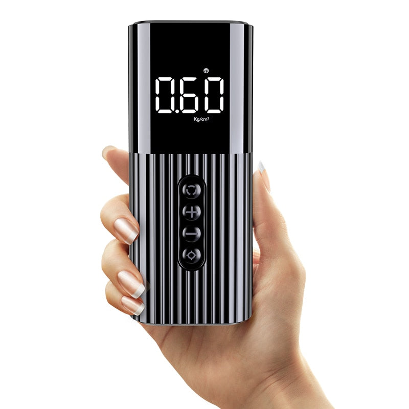 Portable Tire Pump Air Compressor with LCD Display by HitMyNeed