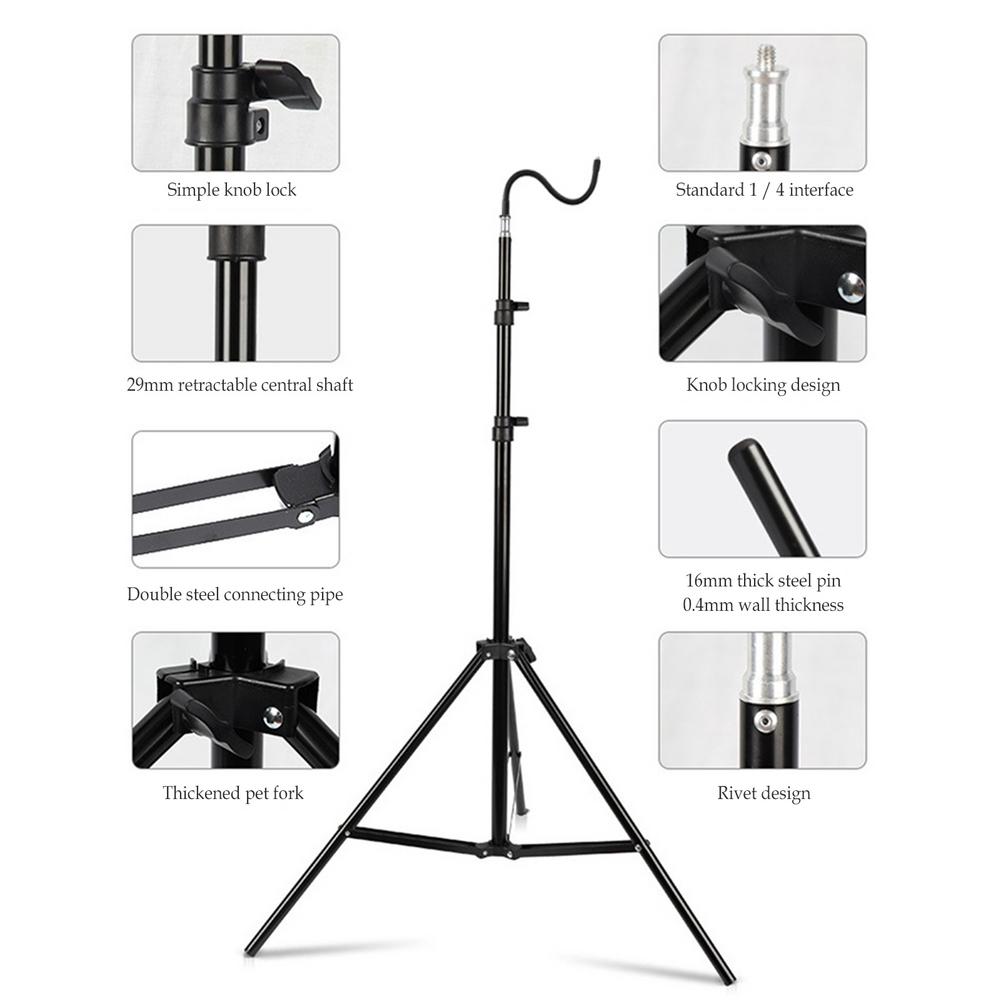 Portable Titanium Camping Lantern Stand Tripod by HitMyNeed