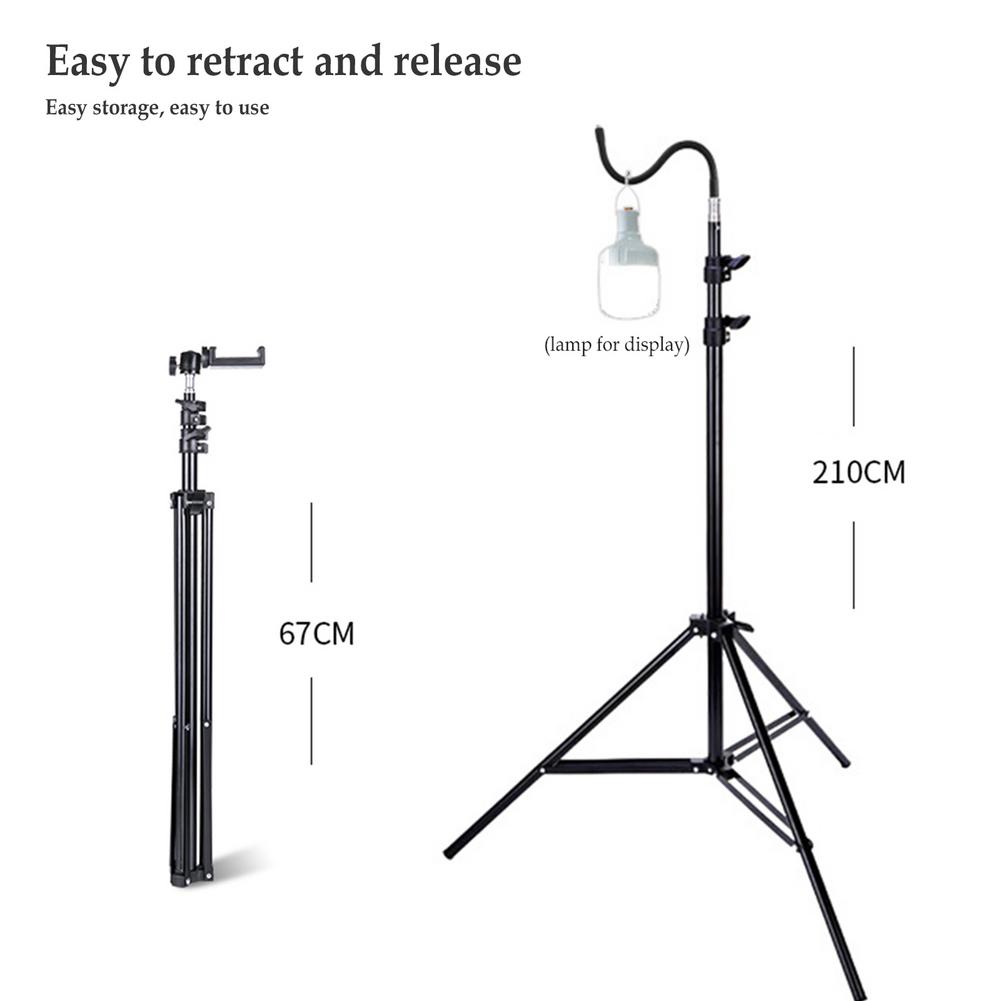 Portable Titanium Camping Lantern Stand Tripod by HitMyNeed