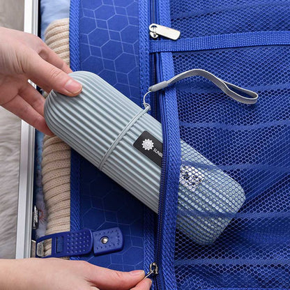 Portable Toothbrush and Toothpaste Travel Case by HitMyNeed