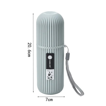 Portable Toothbrush & Toothpaste Travel Holder Case by HitMyNeed