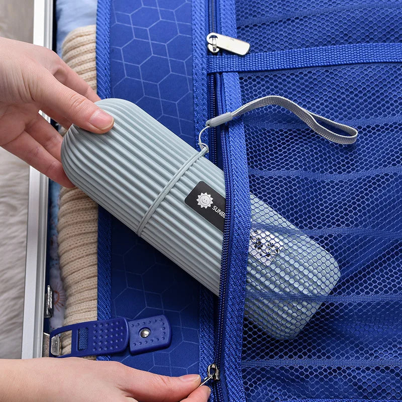 Portable Toothbrush & Toothpaste Travel Holder Case by HitMyNeed